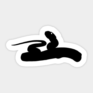 Snake Black Silhouette Pet Animal Cool Style Sticker